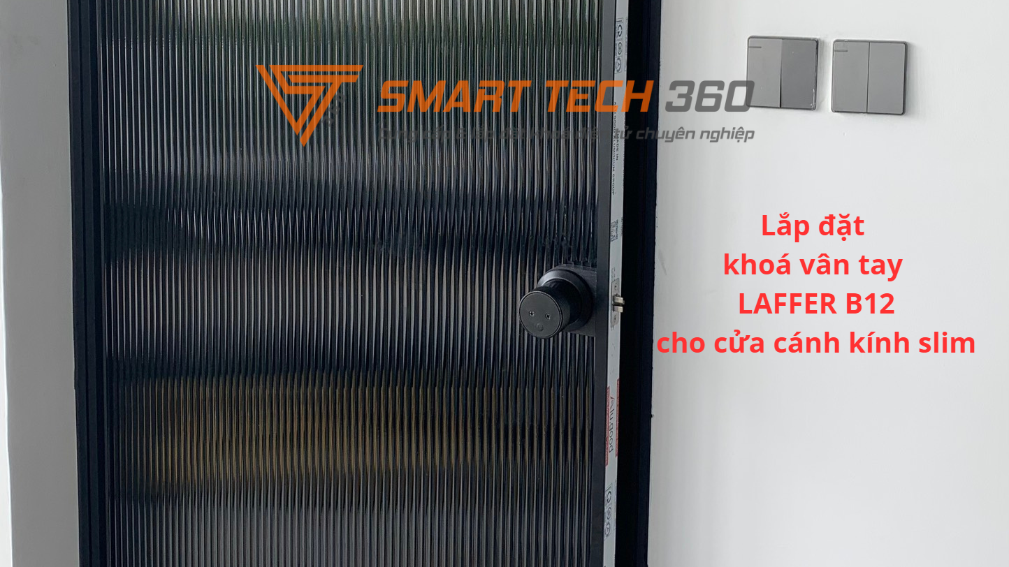 Khoá Laffer B12 lắp cho cửa cánh kính Slim