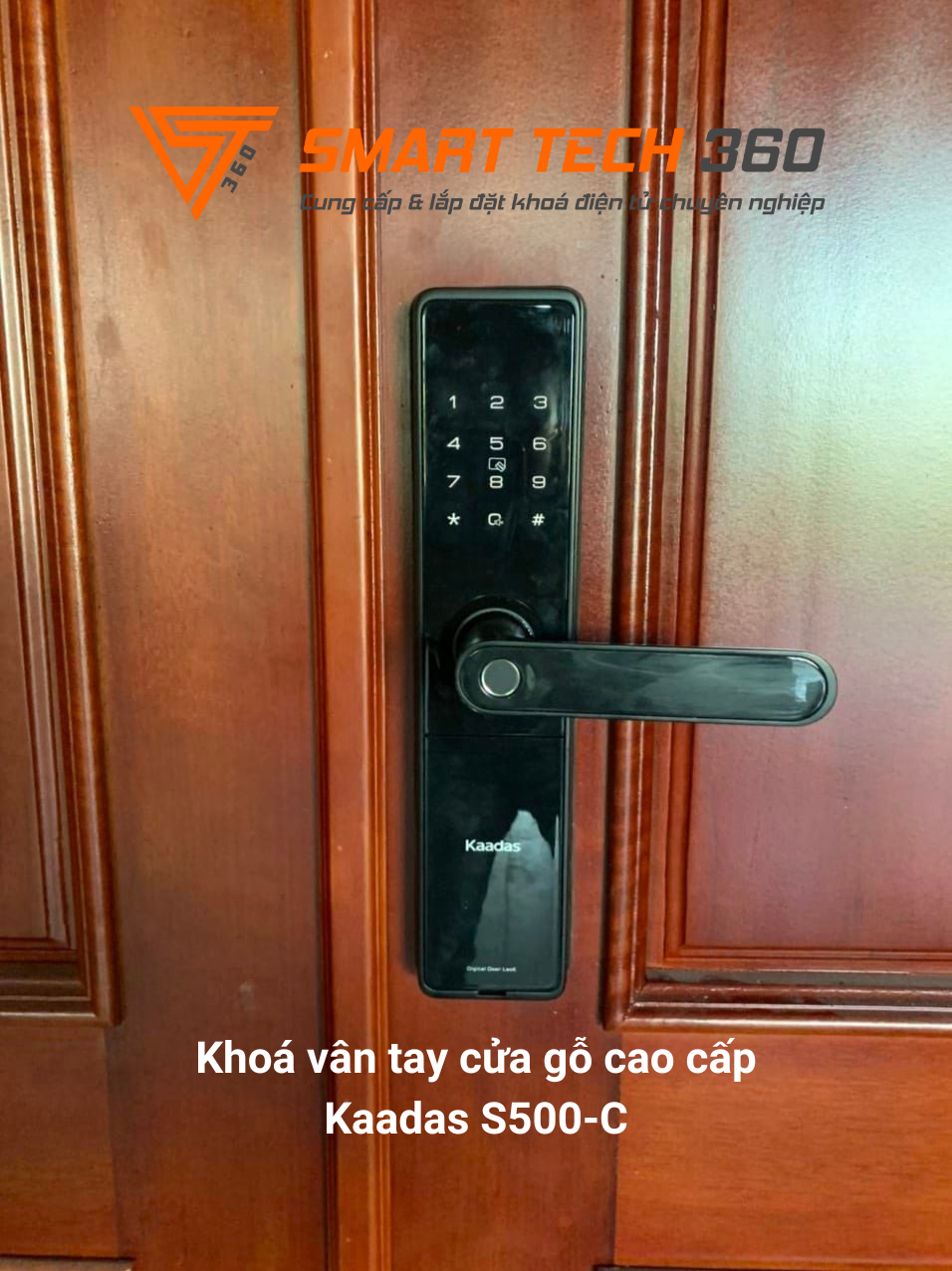 Khoá vân tay cửa gỗ cao cấp Kaadas S500-C