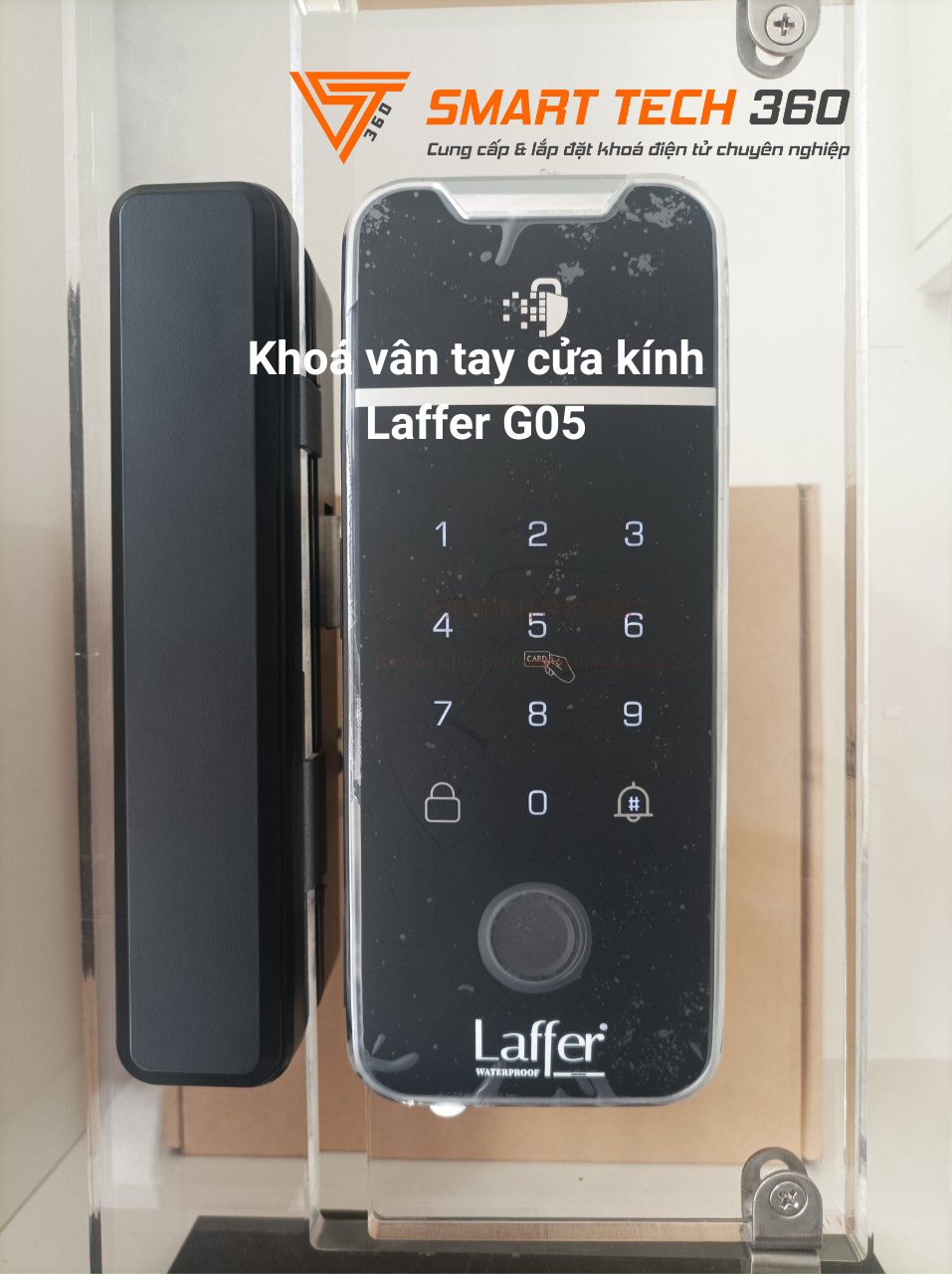 Khoá vân tay cửa kính Laffer G05