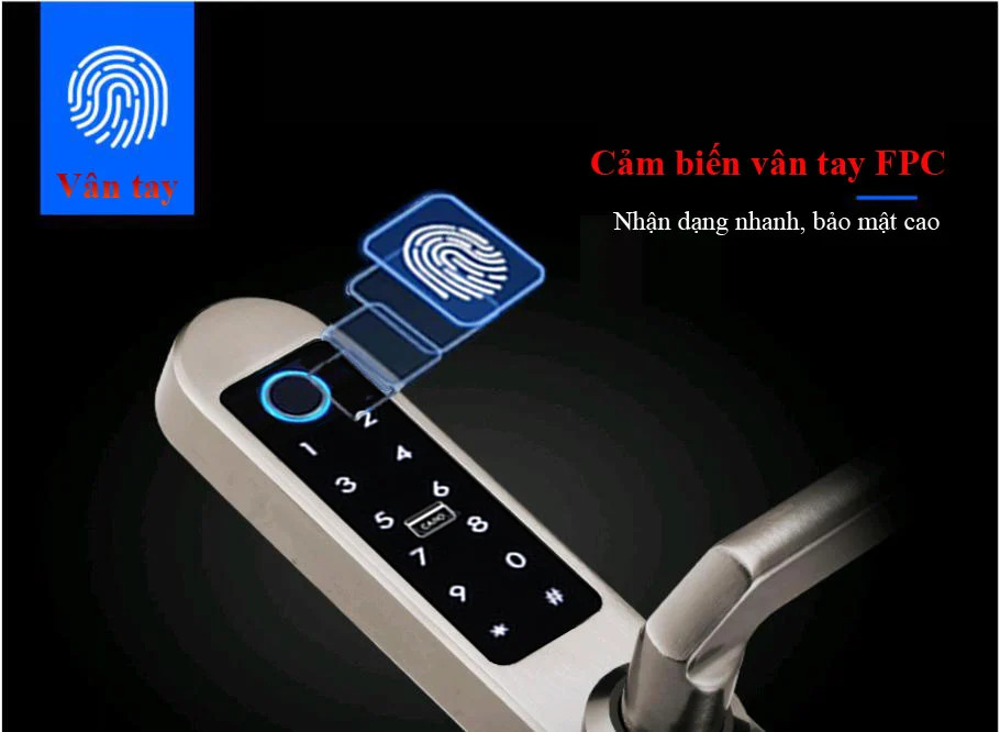 Khoá vân tay Kadol KD-800 - Công nghệ vân tay hiện đại