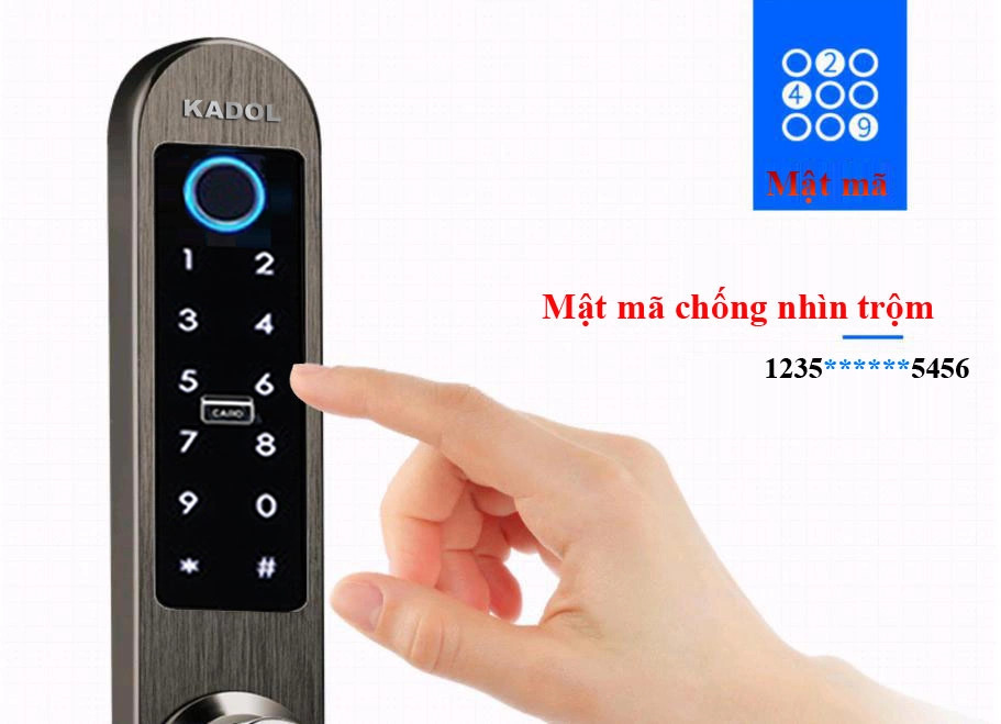 Khoá vân tay Kadol KD-800 - Mã số ảo