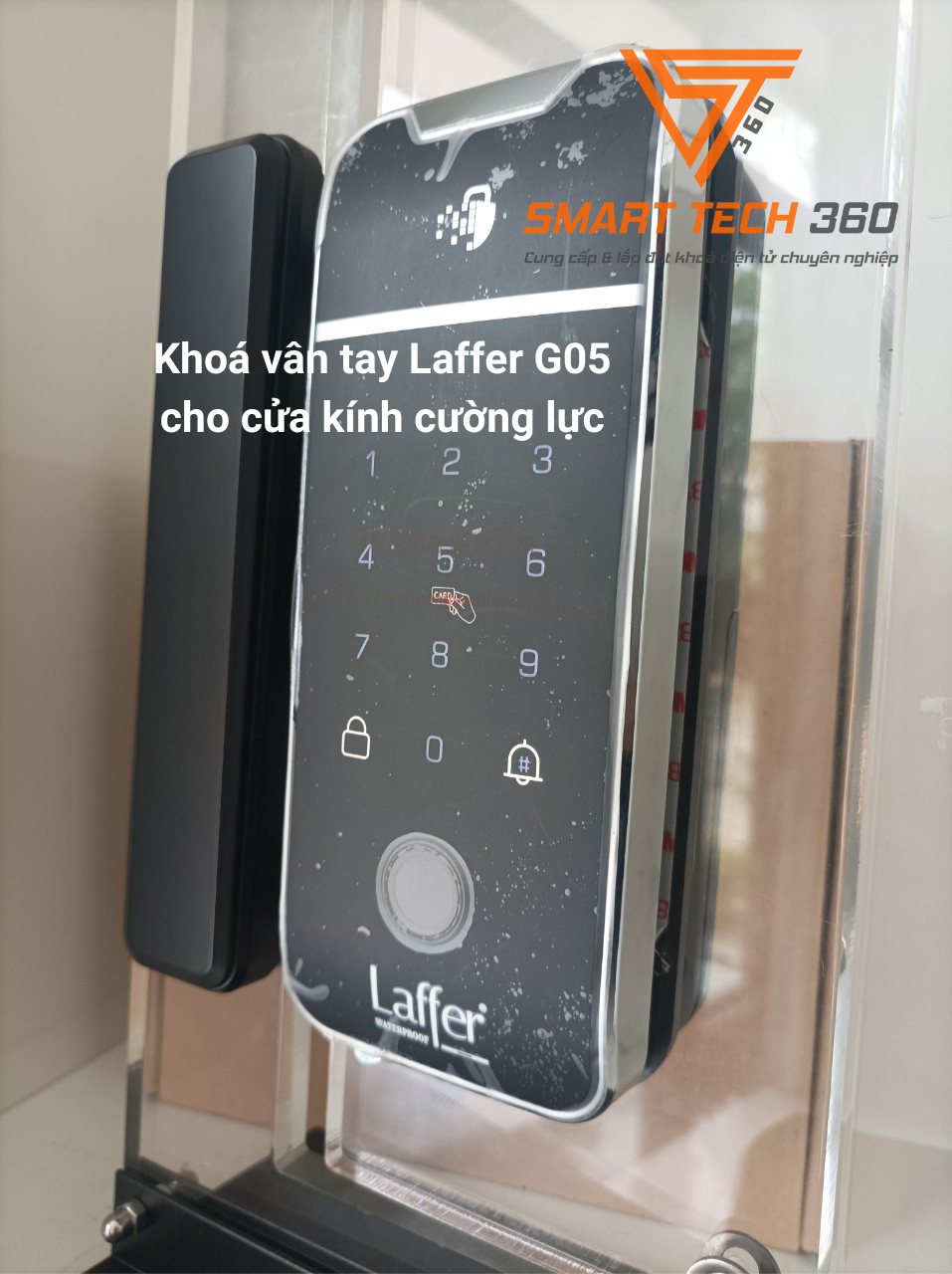 Khoá vân tay Laffer G05 cho cửa kính cường lực